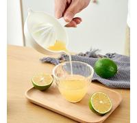 Homeponnew Spremiagrumi manuale in stile giapponese con punta ritorta e bordo profondo per limone, lime e succo d'arancia senza semi