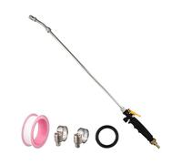 Homeponnew Spruzzatore di ricambio per accessori per tubi da giardino, 3/8" in ottone con barra spray in acciaio inossidabile, ugello regolabile per irrigazione e pulizia