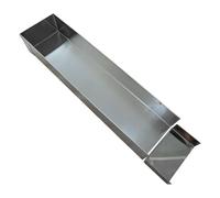 Homeponnew Stampo per tiramisù in acciaio inossidabile con coperchio rimovibile, teglia rettangolare da 40 x 10 cm, per torte e dessert, adatta al forno, 40 x 8 x 6 cm, rimovibile