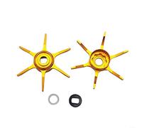 Homeponnew Star Drag, chiave a sei stelle in lega di alluminio per scarico del freno, in metallo, per Antares DC, per CURADO Star Drag Baitcast Reel Scarico Chiave (Giallo)