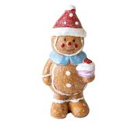 Homeponnew Statuette di gnomi di Natale in resina, realizzate a mano, per la decorazione della casa festiva, ornamento tradizionale in stile nordico, ideale da esporre sotto l'albero o su uno scaffale