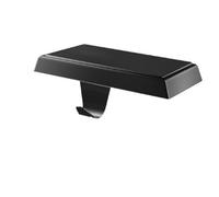 Homeponnew Supporti natalizi per caminetto, in acciaio inox, con base zavorrata, 12,4 x 8,4 x 1,5 cm, colore argento, compatibile con calze e decorazioni natalizie