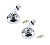 Homeponnew Supporto da parete in lega di zinco con viti di montaggio per soffioni doccia portatili, angolo e altezza regolabili, accessorio da bagno, 2 pezzi