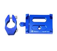 Homeponnew Supporto per smartphone in lega di alluminio per manubrio moto, con morsetto regolabile, rotazione di 90°, ammortizzatore antivibrazioni, impermeabile e portatile, adatto a tutti i manubri