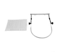 Homeponnew Supporto regolabile per armonica con sistema di tensione a due molle per un posizionamento sicuro, suonare a mani libere per musicisti folk, country e rock (argento)