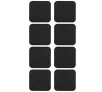 Homeponnew Tappetino per tapis roulant in silicone per macchine da palestra, antiscivolo, compatibile con attrezzature ellittiche e fitness, confezione da 6 o 8, nero, 10 x 10 x 0,5 cm
