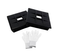 Homeponnew Tappi terminali per paraurti per camper, confezione da 4, copertura paraurti in PE da 26,1 cm, con design di sfiato dell'aria, nero, compatibile con supporto per tubo fognario RV