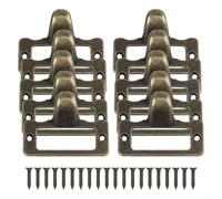 Homeponnew Targhette per armadietti e cassetti, in ottone anticato, per schedari e scatole di gioielli, design retrò in lega di zinco, migliora l'estetica dell'armadio e della farmacia (10)