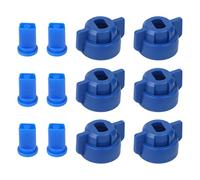 Homeponnew Ugello anti deriva, confezione da 12, punta a spruzzo ad alta pressione antivento a ventola piatta per spruzzatori agricoli, ugelli atomizzatori fini per una copertura uniforme, compatibili