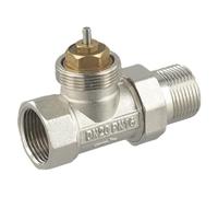 Homeponnew Valvola di regolazione termostatica in ottone DN15/DN20/DN25 per controllo della temperatura autoregolante con filettatura M30 x 1,5 mm, testa termostatica non inclusa