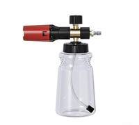 Homeponnew Vasetto di schiuma per concentrazione regolabile della schiuma a neve con design a bocca larga, per la pulizia dell'auto per idropulitrici da 1400 a 3200 PSI (bottiglia trasparente)