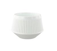 Homeponnew Vaso per orchidee ad aria con fori di ventilazione a 360°, design in resina a doppio strato e piattini drenanti per Phalaenopsis, Dendrobium, piante grasse e cactus (1 pezzo bianco)