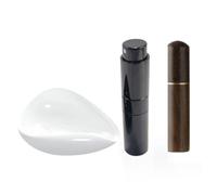 Homeponnew Vassoio dosatore per caffè con flacone spray per riduzione statica, paletta per pesatura in grani di caffè in ceramica e ago per terra, kit di accessori per barista per caffè espresso+spray