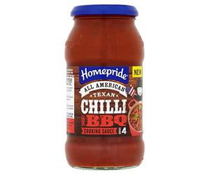Homepride American Texan Chilli Smoky BBQ Salsa da cucina, 500 g