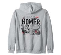 Homer Iliade Odissea Poesia Greca Antica Felpa con Cappuccio
