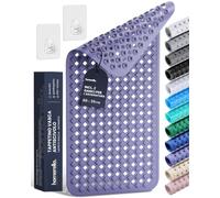 homerella Tappeto Vasca Antiscivolo 88x39cm Tappetino Doccia Antiscivolo | Senza BPA, Antimuffa e Antibatterico, Con 2 ganci per asciugatura rapida, Lavabile in lavatrice, Tappetino Vasca Antiscivolo