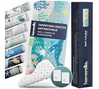 homerella Tappeto Vasca Antiscivolo Bambini 88x39cm Tappetino Doccia