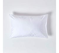 Homescapes 1000 Thread Count (Non-Twisted Yarn) Ultrasoft - Plain White Pillow Case - Housewife - 100% Egyptian Cotton Percale - Anti Dust Mite by Homescapes