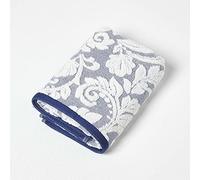 Homescapes, asciugamano blu navy 100% cotone turco, grande asciugamano super morbido e assorbente, extra spesso, 600 g/m², con filatura ad anello, per il bagno