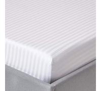 Homescapes - Biancheria da Letto, Conta Fili 330, Bianco, Cotone, Bianco, Lenzuolo con Angoli, per Letto Super King