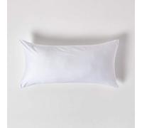 Homescapes Bio - Federa per cuscino con cerniera cuscino bianco 100% puro Bio cotone 400 fili, 100% cotone, bianco, 40 x 80 cm
