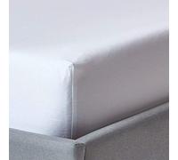 Homescapes - Coprimaterasso in cotone bio 400 fili, colori bianco, bianco, 160 x 200 cm
