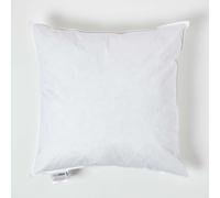 HOMESCAPES Cuscino di lusso naturale 60 x 60 cm con piume d'anatra anti-acaro fresco d'estate e caldo in inverno