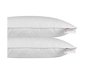 Homescapes - Cuscino in piuma e piumino d' oca 40 x 80 cm - set di 2