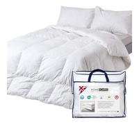 Homescapes Piumino 155 x 220 cm - Calda coperta invernale i calore 4 - 5, piumino d'anatra e piuma, imbottitura da 550 g/mq, trapunta Oeko-TEX Standard 100