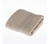 HOMESCAPES Stone - Asciugamano in flanella di cotone turco, super morbido, spesso e assorbente, 500 g/m², pesante, per il lusso quotidiano