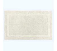 HOMESCAPES Tappetino da bagno extra large 1600 g/m², super morbido, 100% cotone, reversibile, antiscivolo, lavabile, super assorbente, asciugatura rapida, 70 x 120 cm, colore: crema