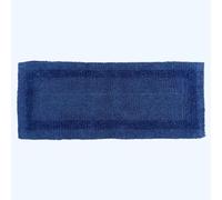 HOMESCAPES - Tappeto da bagno lungo, reversibile, di lusso 1600 gsm extra morbido 100% cotone, antiscivolo per bagno, lavabile, super assorbente, ad asciugatura rapida, grande tappeto da bagno blu
