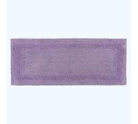 HOMESCAPES Tappeto da bagno lungo, runner da bagno di lusso, 1600 g/m², extra morbido, 100% cotone, reversibile, lavabile, super assorbente, ad asciugatura rapida, colore lilla viola, 40 x 100 cm