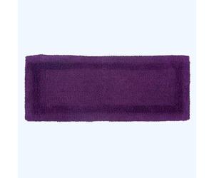 HOMESCAPES Tappeto da bagno lungo, runner di lusso, 1600 g/m², extra morbido, 100% cotone, reversibile, antiscivolo, lavabile, super assorbente, ad asciugatura rapida, colore: viola prugna, 40 x 100
