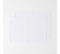 Homescapes Tovagliette (2 PZ.), 100% puro cotone, facile da pulire, lavabile a 60 °c, Bianco