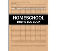 Homeschool Hours Log Book: 2-Year Homeschool Lesson & Time Record Book | Weekly & Daily Schedule Planner (Monday to Friday)
