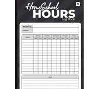 Homeschool Hours Log Book: A 2-Year daily homeschool record keeping book to keep track of the time spent for each Subject | Monday to Friday Schedule Planner & Time Record Book