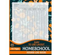 Homeschool Hours Log Book: A 2-Year Daily Record-Keeping Journal to Track Time Spent on Each Subject for Homeschool Moms