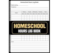 Homeschool Hours Log Book: Track Daily Learning hours, Attendance Progress Organized Record Keeping