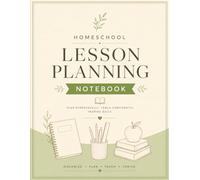 Homeschool Lesson Planning Notebook: 12 Month, 52 Week Undated Homeschool Organizer for Lesson Planning, Weekly Routines, Curriculum Tracking & Academic Year Success