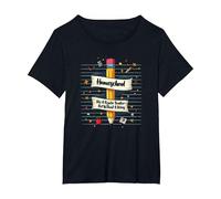 Homeschool Mamma: Insegnante Senza Stipendio Educazione Divertente Maglietta, Donna Plus-Size, Nero, 1X