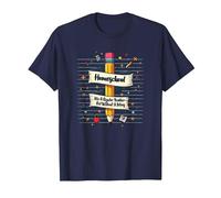 Homeschool Mamma: Insegnante Senza Stipendio Educazione Divertente Maglietta, Uomo, Navy, L