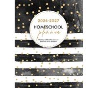 Homeschool Planner 2026-2027: Weekly & Monthly Lesson Planning, Tracking & Record Keeping for Homeschooling Organization and Teaching Multiple Kids 6 Student (26-27 School Year)