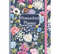Homeschool Planner: Undated Weekly & Monthly Assignment Tracker | Lesson Plan Organizer & Record Book for Homeschooling Multiple Kids (4 Kids)