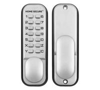 HomeSecure, sistema di chiusura digitale a combinazione per porte, cromato, impermeabile, con tastierino numerico