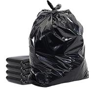 HOMESmith Sacchi per rifiuti extra large ed extra resistenti, colore nero, confezione da 50 (10 x 5 pezzi)