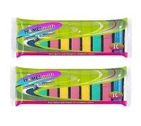 HOMESmith Spugne bifacciali per lavare e pulire i piatti, assorbenti, antigraffio, riutilizzabili, 2 confezioni da 10 pezzi, schiuma, colori misti