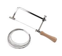 HOMESOM 1pc Coping Saw Telaio in Acciaio con 0,5mm Diamante Filo Sega per Legno, Pietra, Giada, Taglio Metallo, Strumento Mano Multifunzione