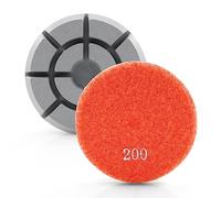 HOMESOM 3 dischi abrasivi diamantati da 7,6 cm, per uso a secco e bagnato, per pavimenti in marmo e granito (grana 200)