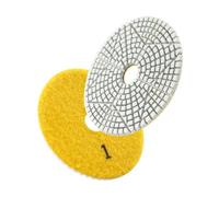 HOMESOM 4 Pollici 3 Passo Lucidatura Pad Set Wet Dry 3 Passo Diamante Lucidatura Pad per Granito Quarzo Marmo Calcestruzzo 3pcs (Passo 1)
